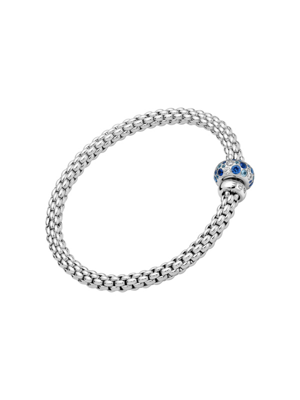 FLEX'IT ARMBAND MIT DIAMANTEN UND BLAUEN SAPHIREN