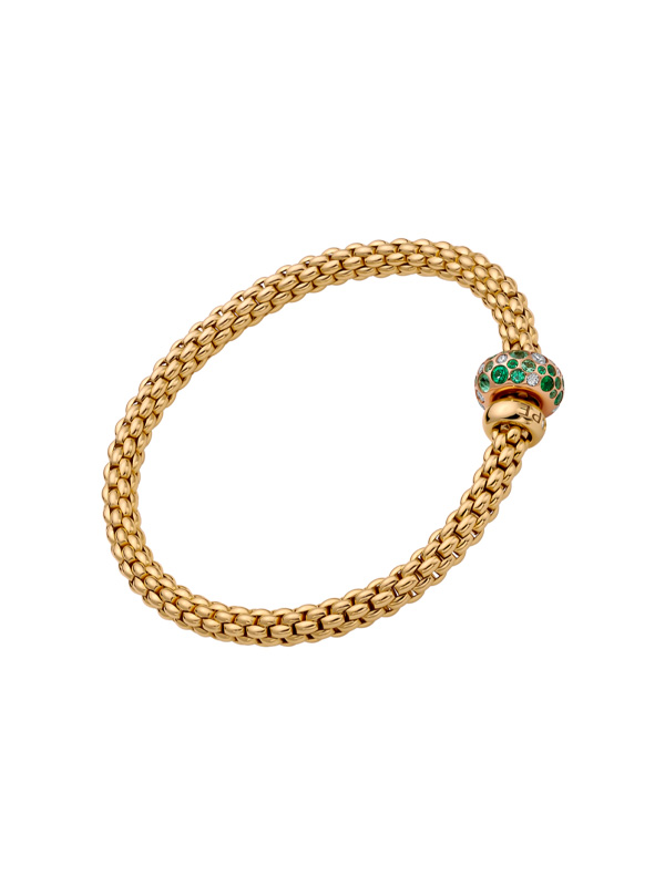 FLEX'IT ARMBAND MIT DIAMANTEN UND SMARAGDEN