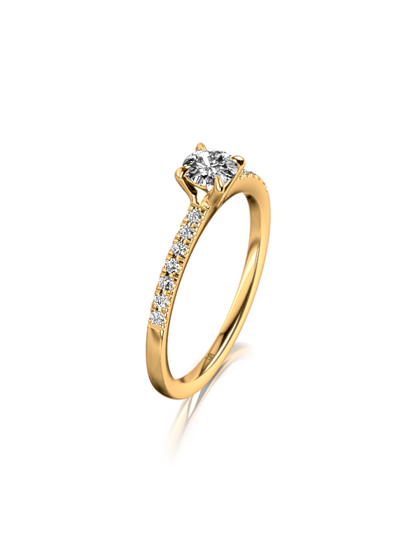 Verlobungsring Gelbgold