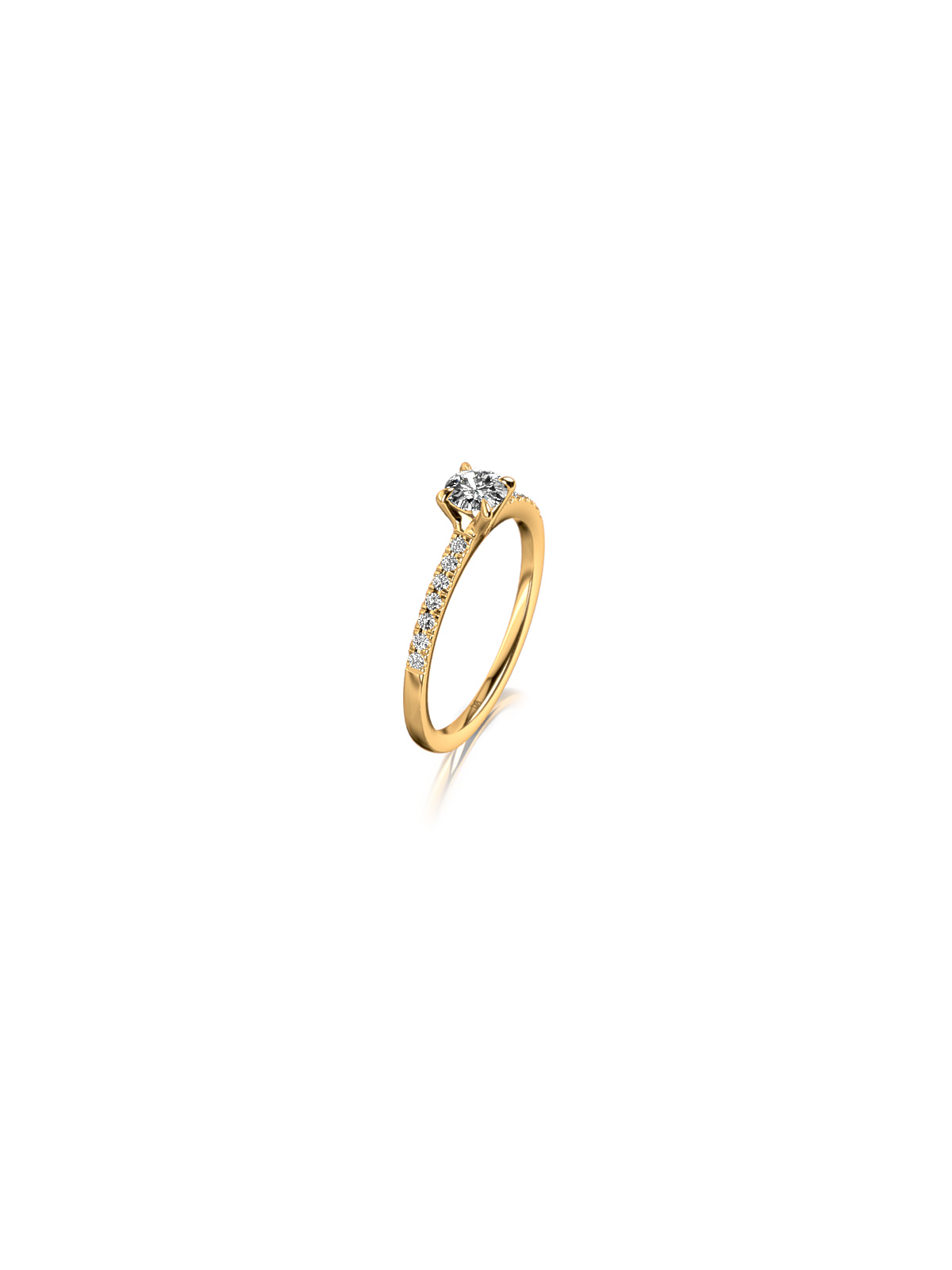 Verlobungsring Gelbgold