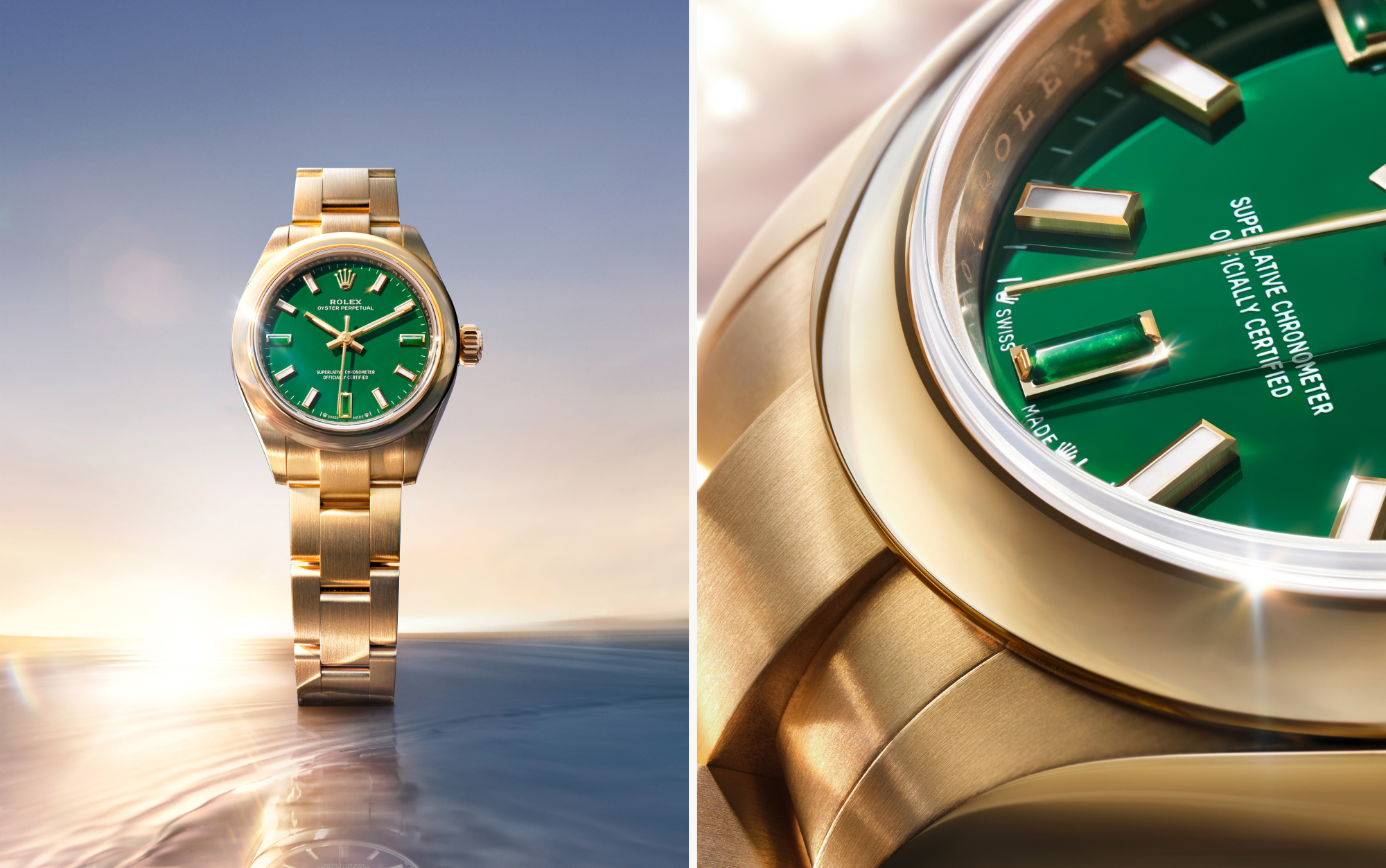 18 Karat Gelbgold und 18 Karat Everose-Gold Einzigartiger Glanz